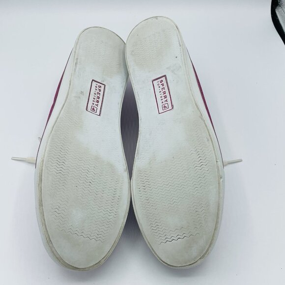 Sperry Top Siders Womens Size 11 M Pink Glitter Shiny Boat Shoes Lace Up Sneaker - Picture 9 of 11